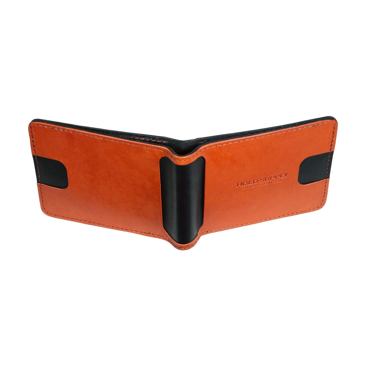 Black and Brown Men's Leather Bifold Wallet