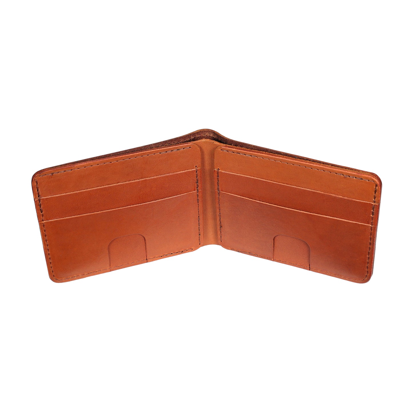 Brown Men's Leather Bifold Wallet