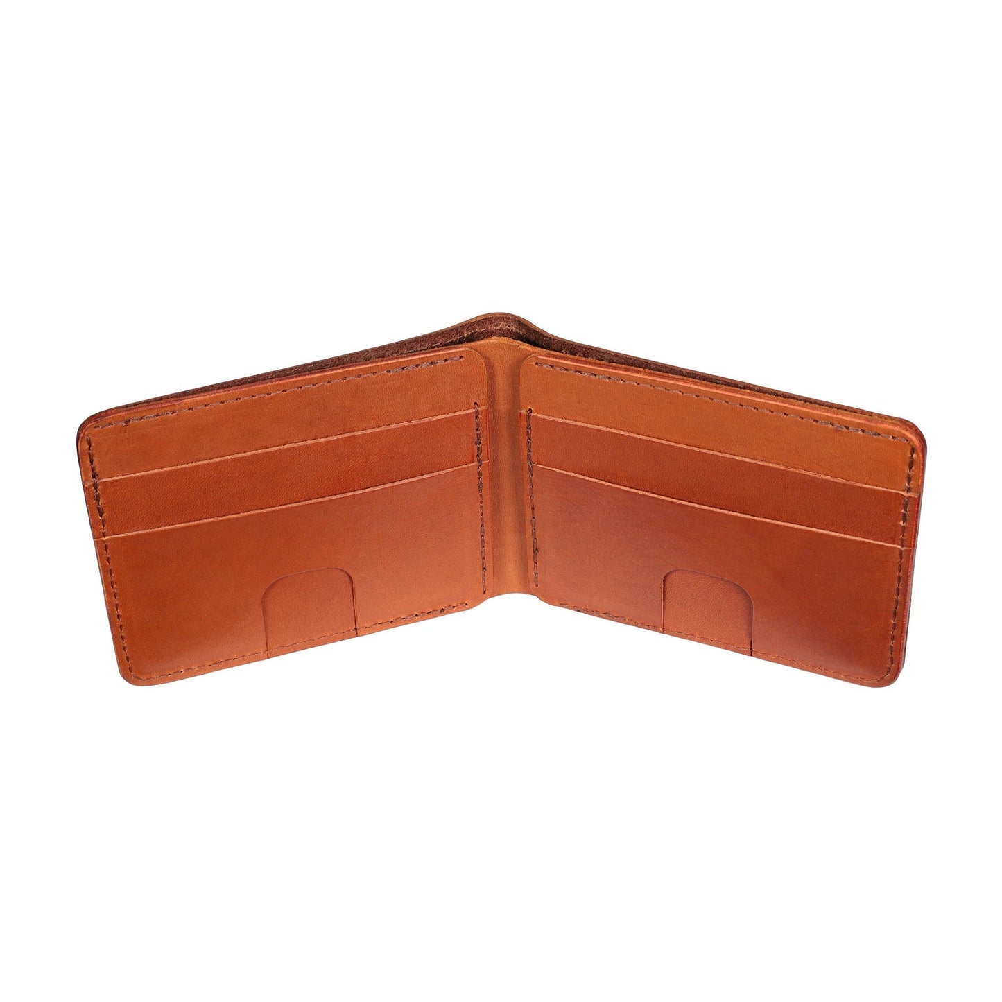 Brown Men's Leather Bifold Wallet