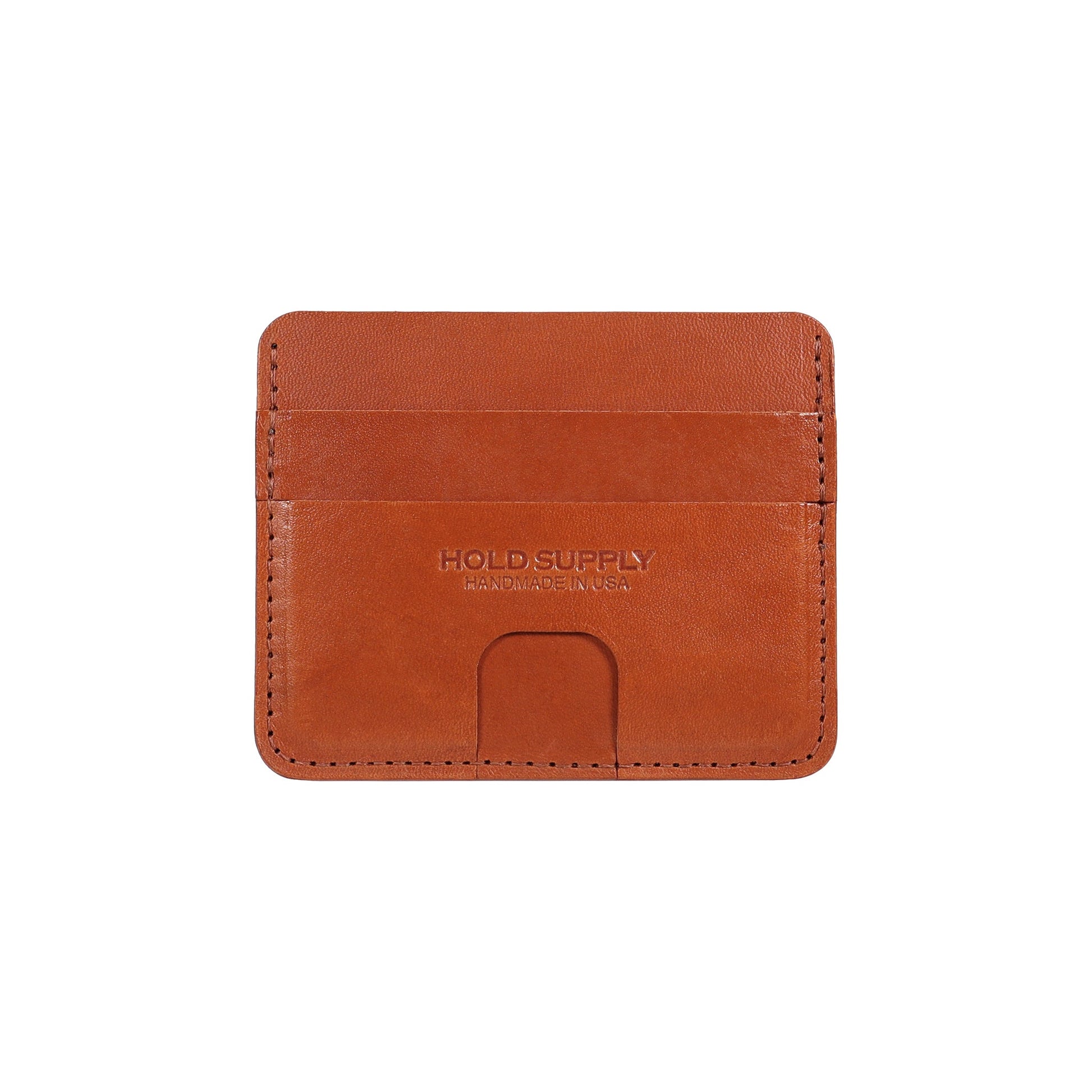 Brown Leather Card Holder Wallet