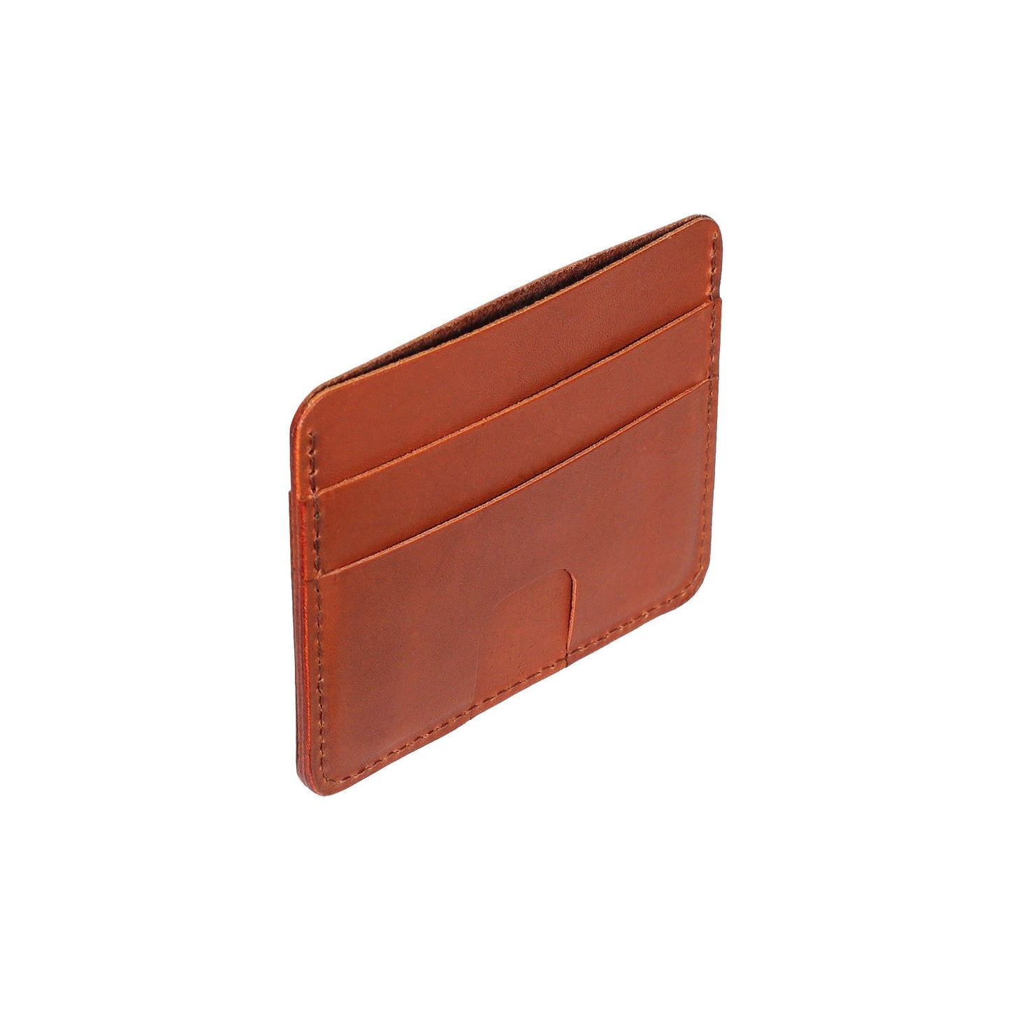 Brown Leather Card Holder Wallet