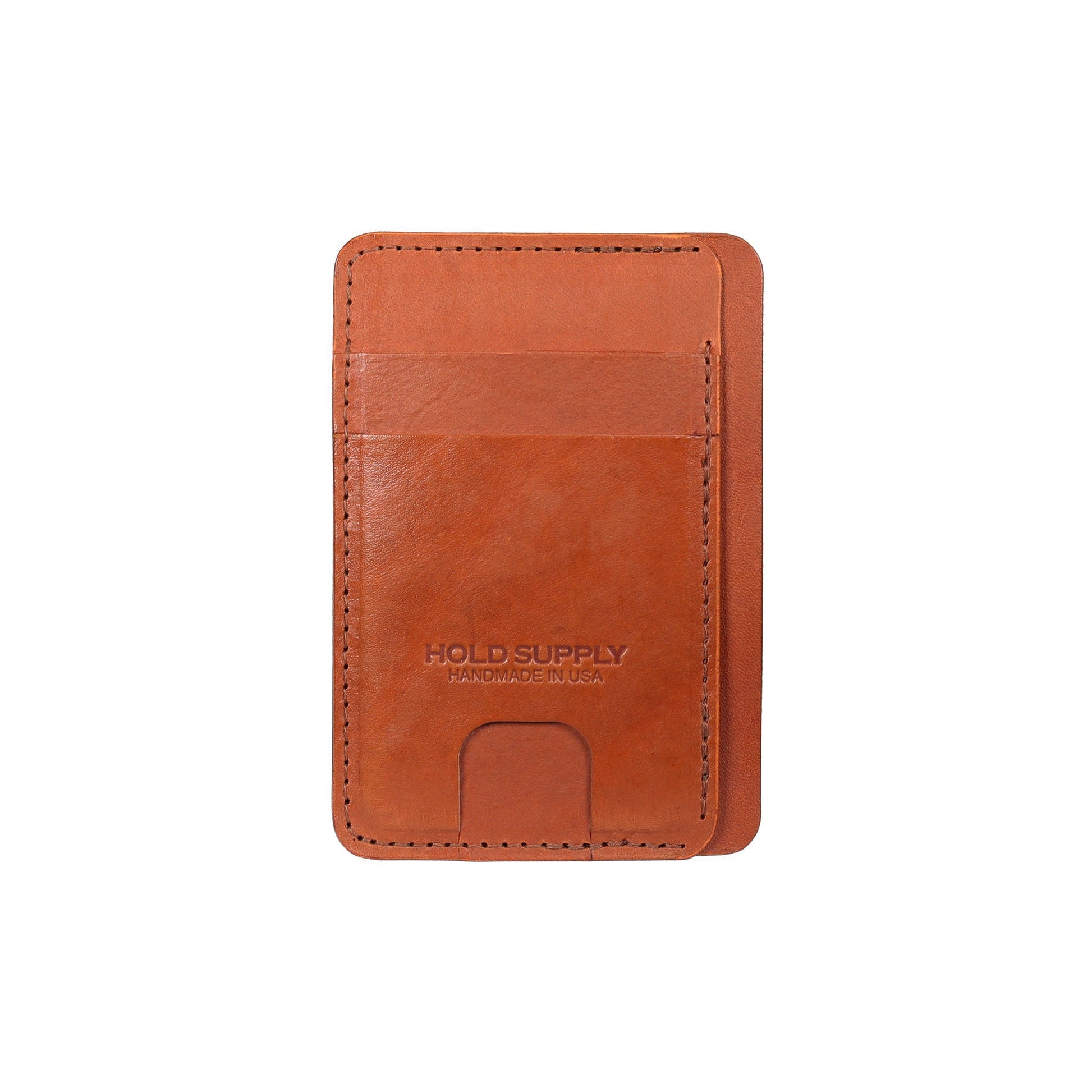 Brown Leather Front Pocket Wallet