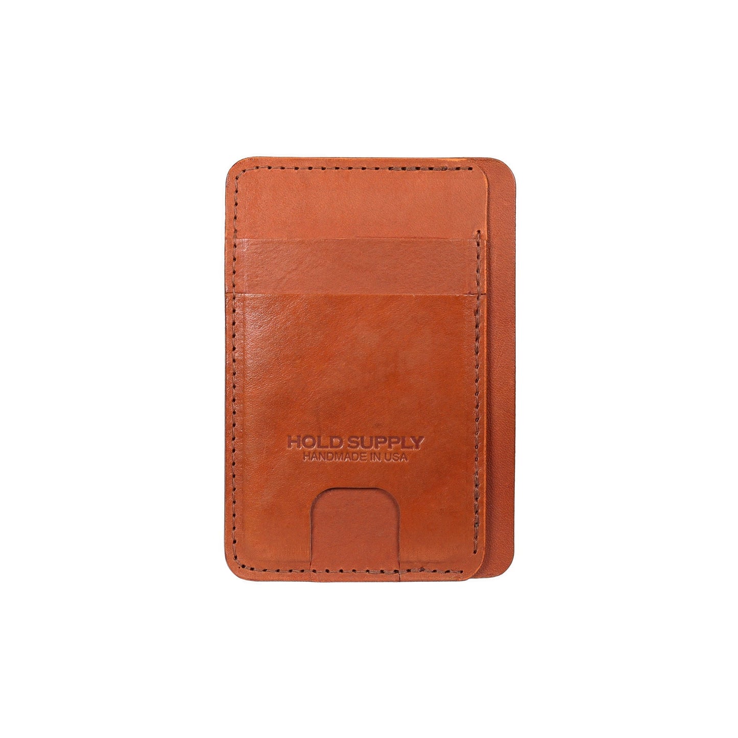 Brown Leather Front Pocket Wallet