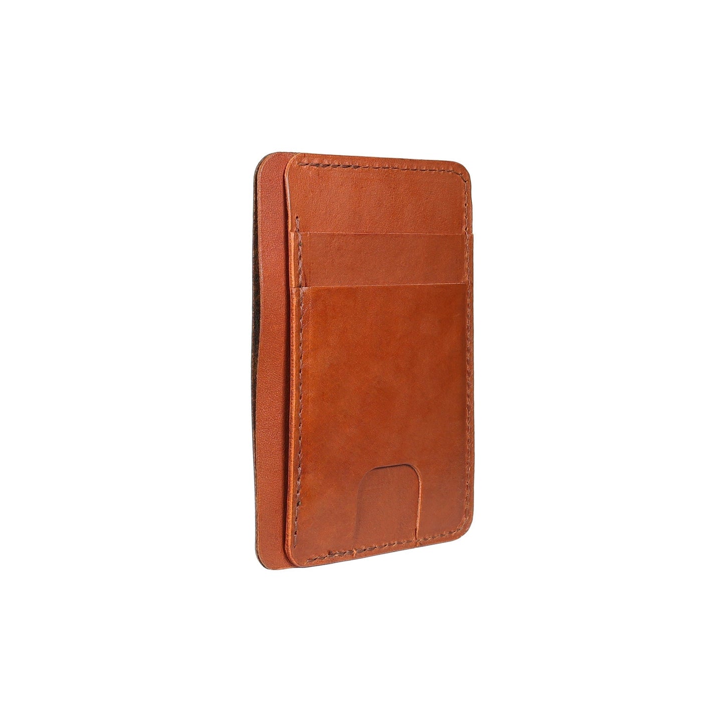 Brown Leather Front Pocket Wallet