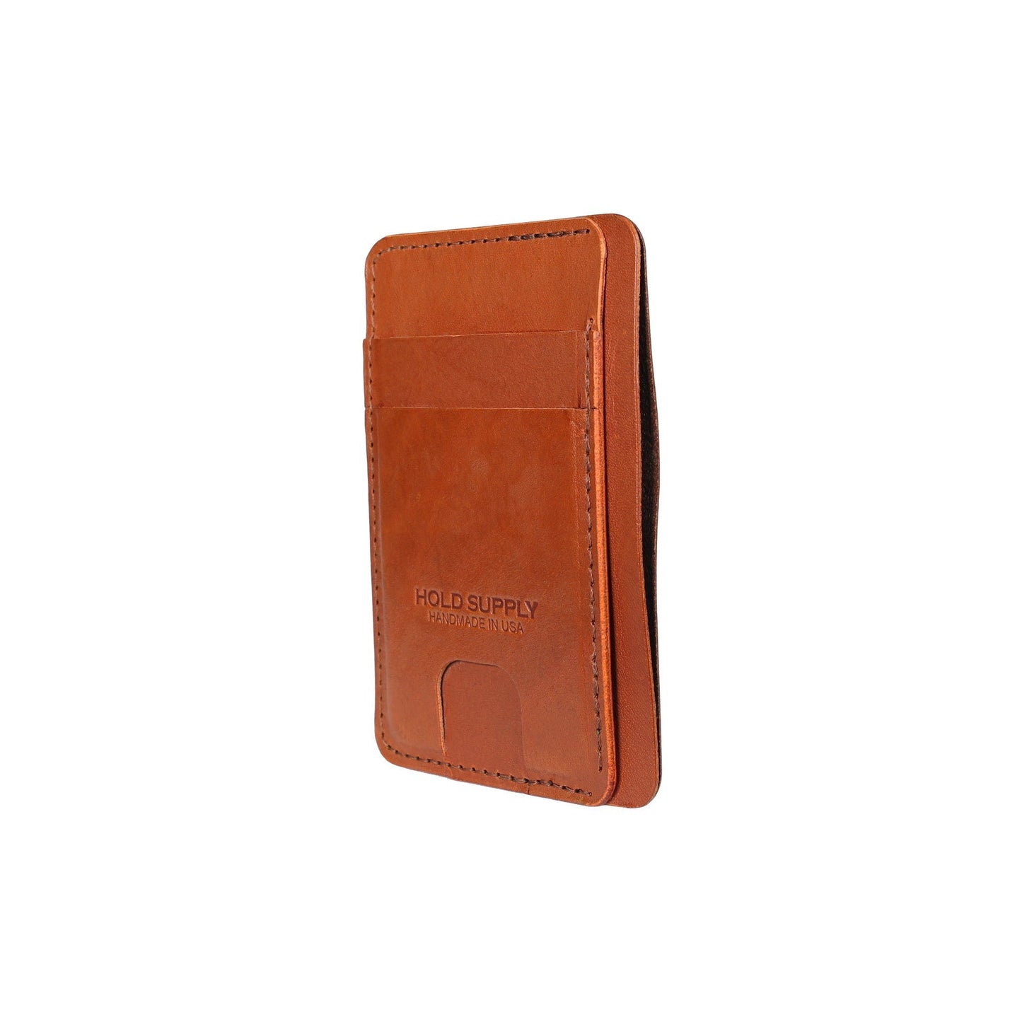 Brown Leather Front Pocket Wallet