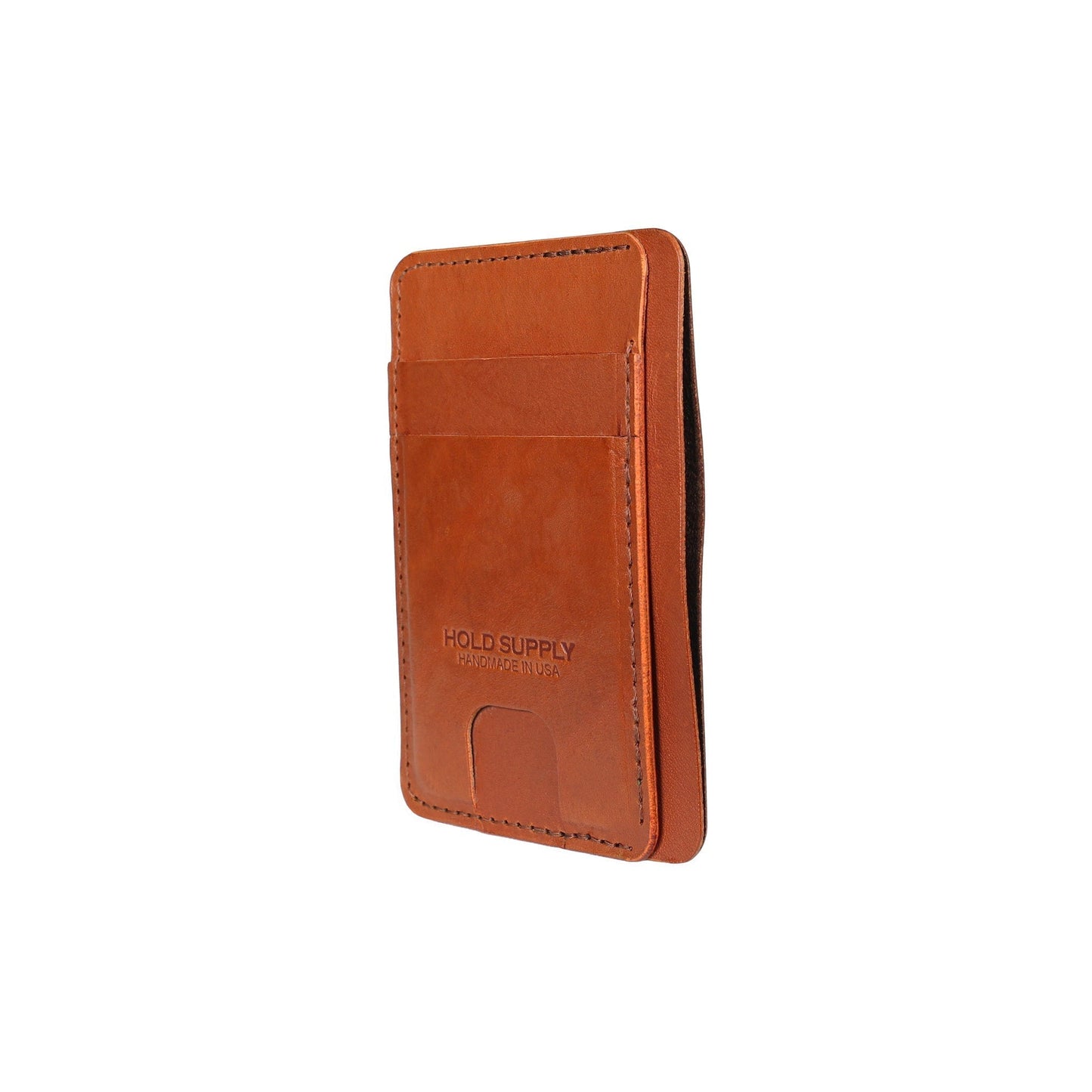 Brown Leather Front Pocket Wallet