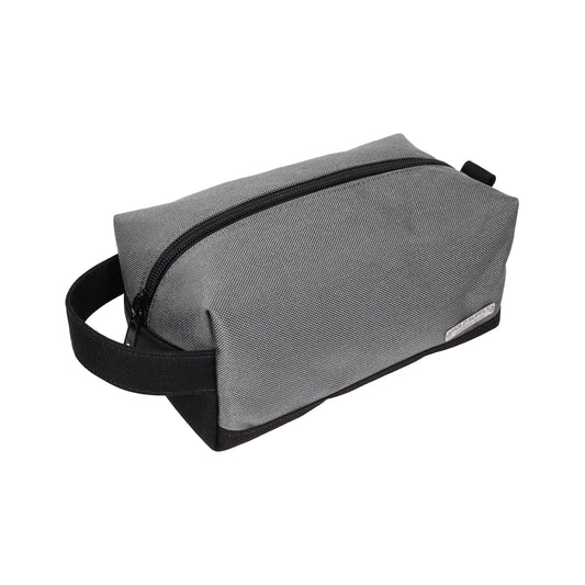 Gray and Black Canvas Toiletry Bag