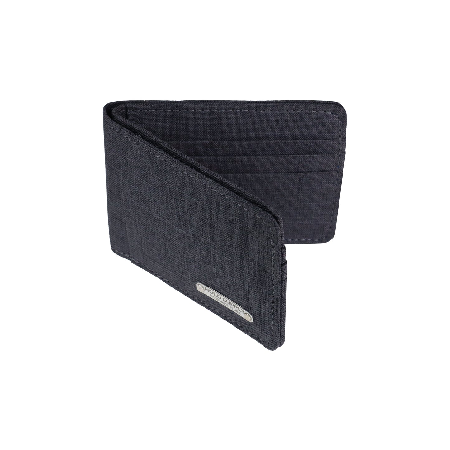 Gray Fabric Bifold Wallet