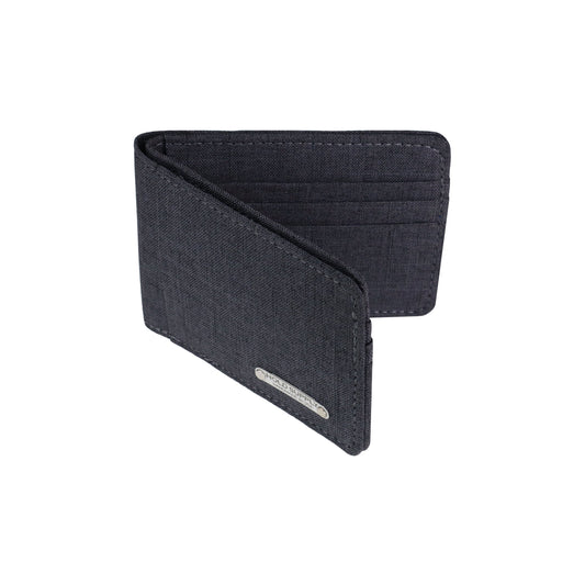 Gray Fabric Bifold Wallet