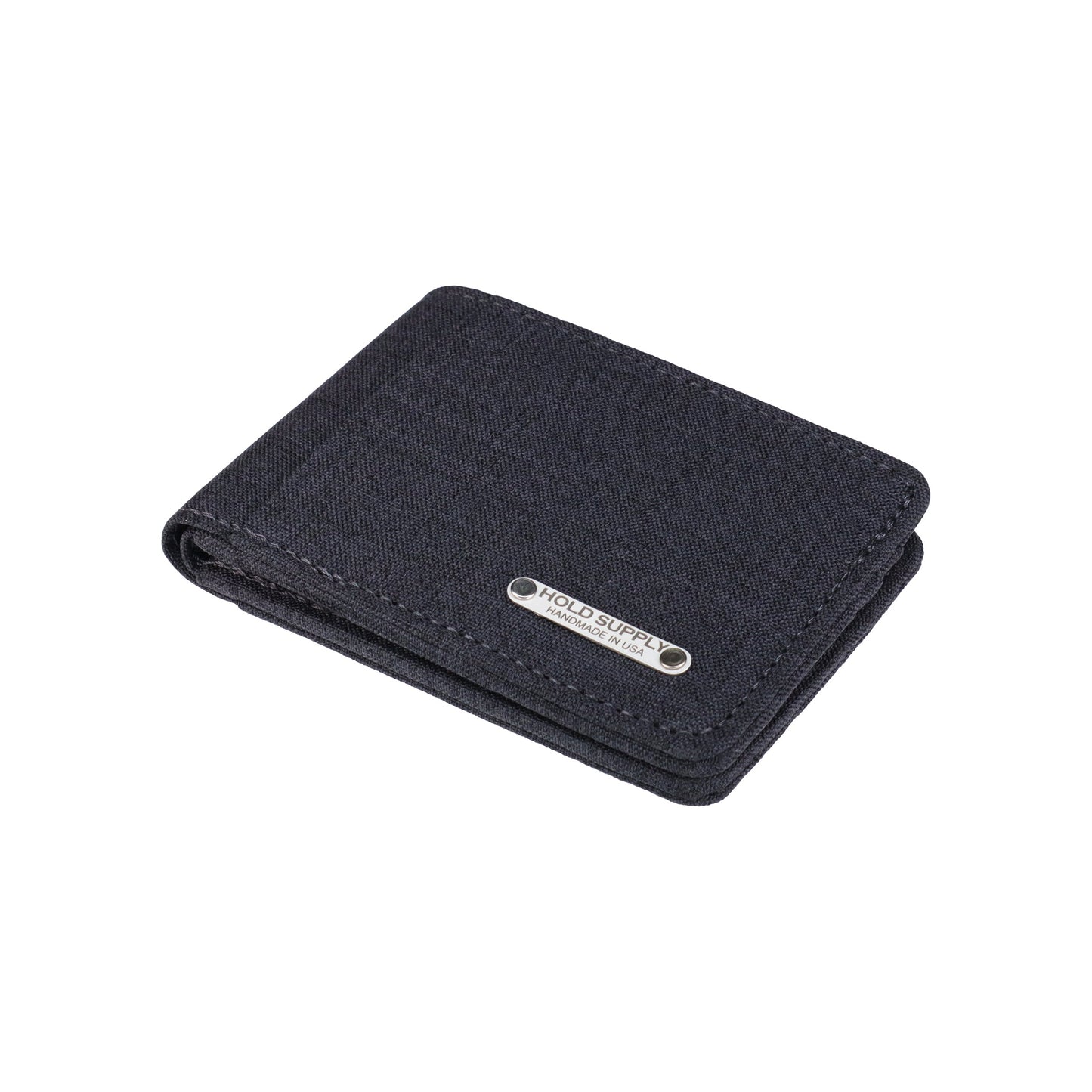 Gray Fabric Bifold Wallet
