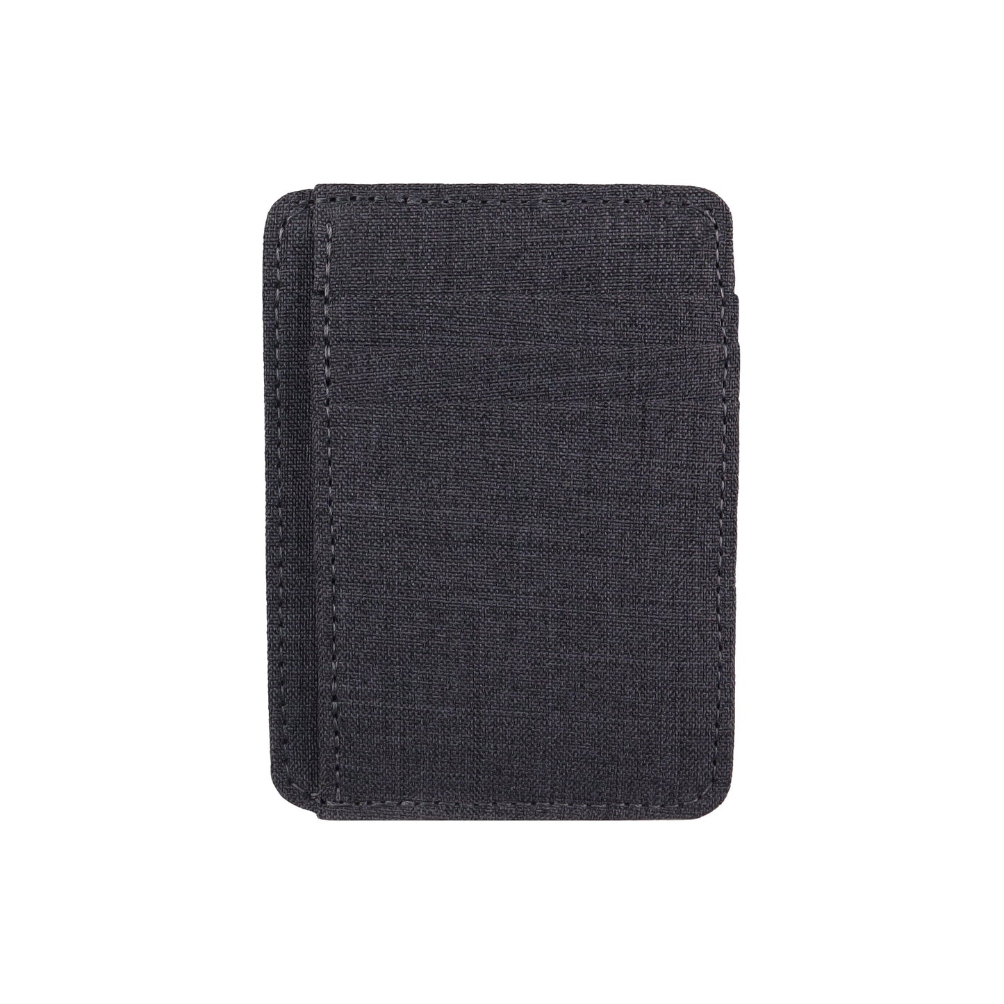 Gray Fabric Front Pocket Wallet