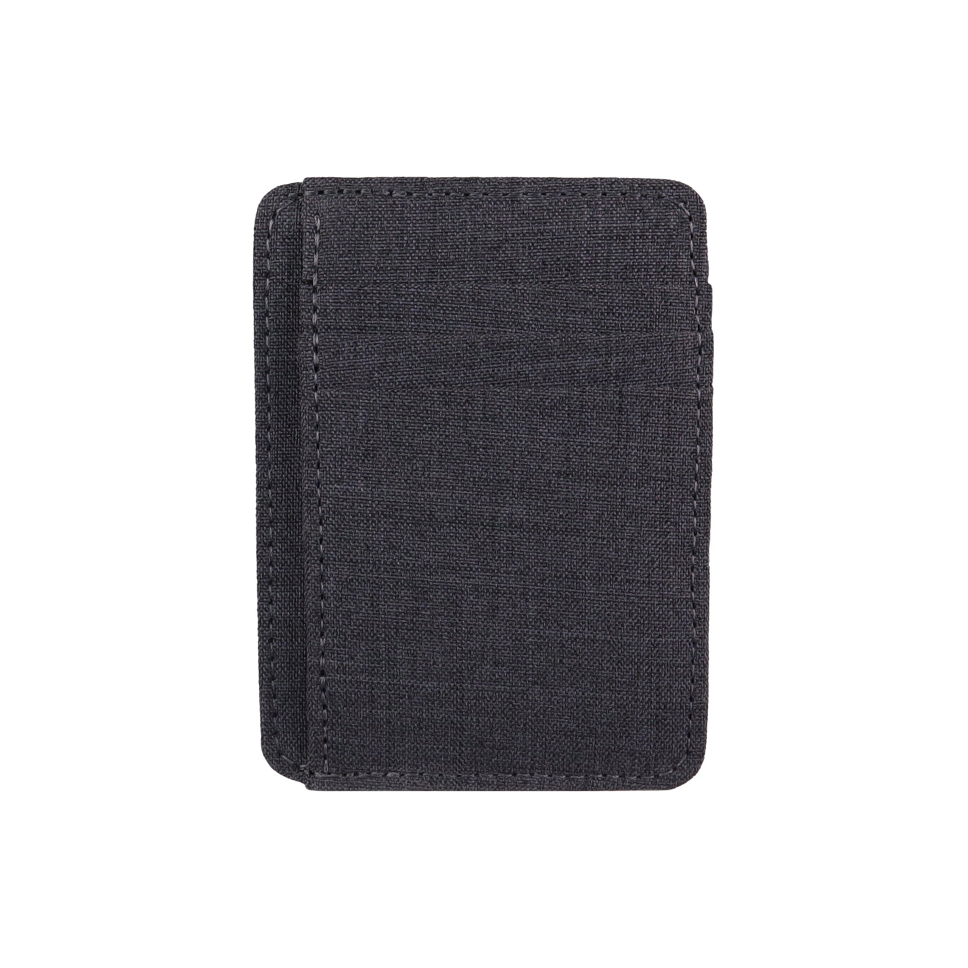 Gray Fabric Front Pocket Wallet