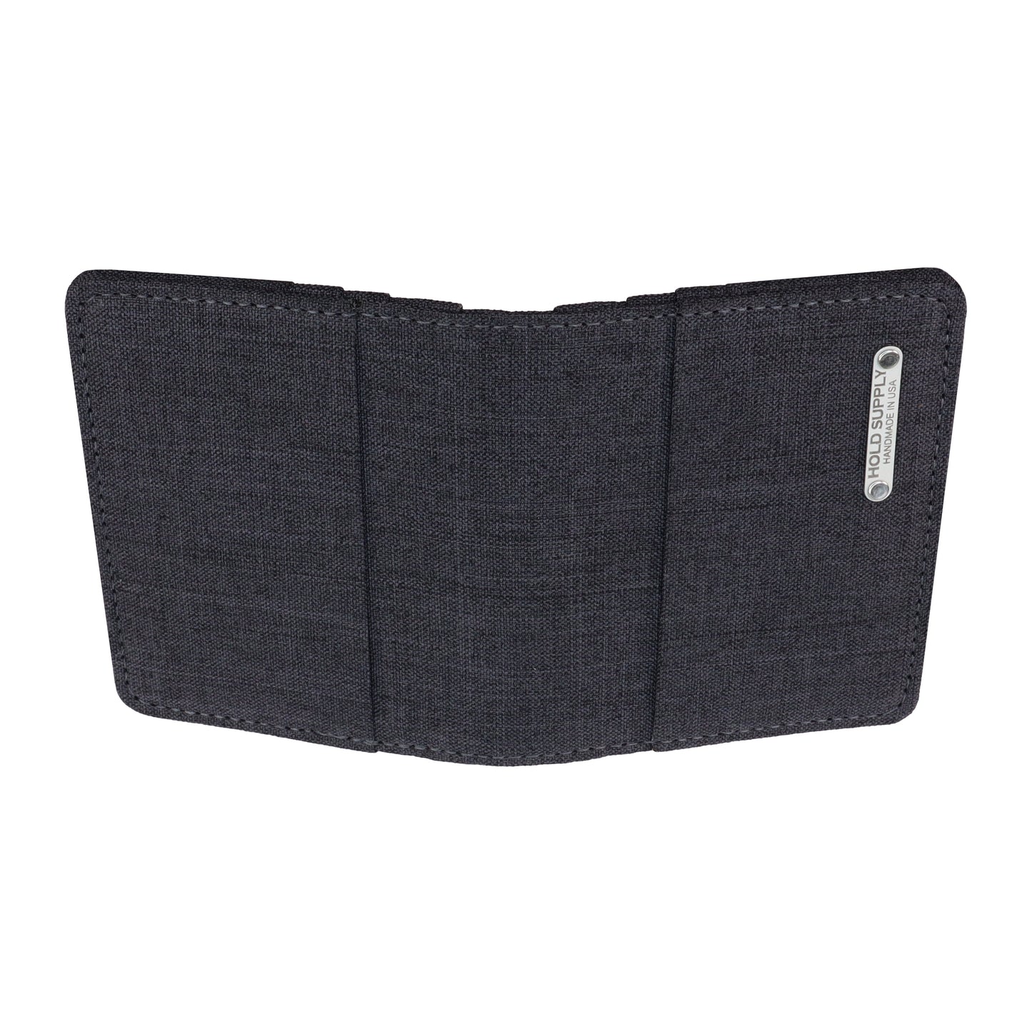 Gray Vertical Bifold Wallet