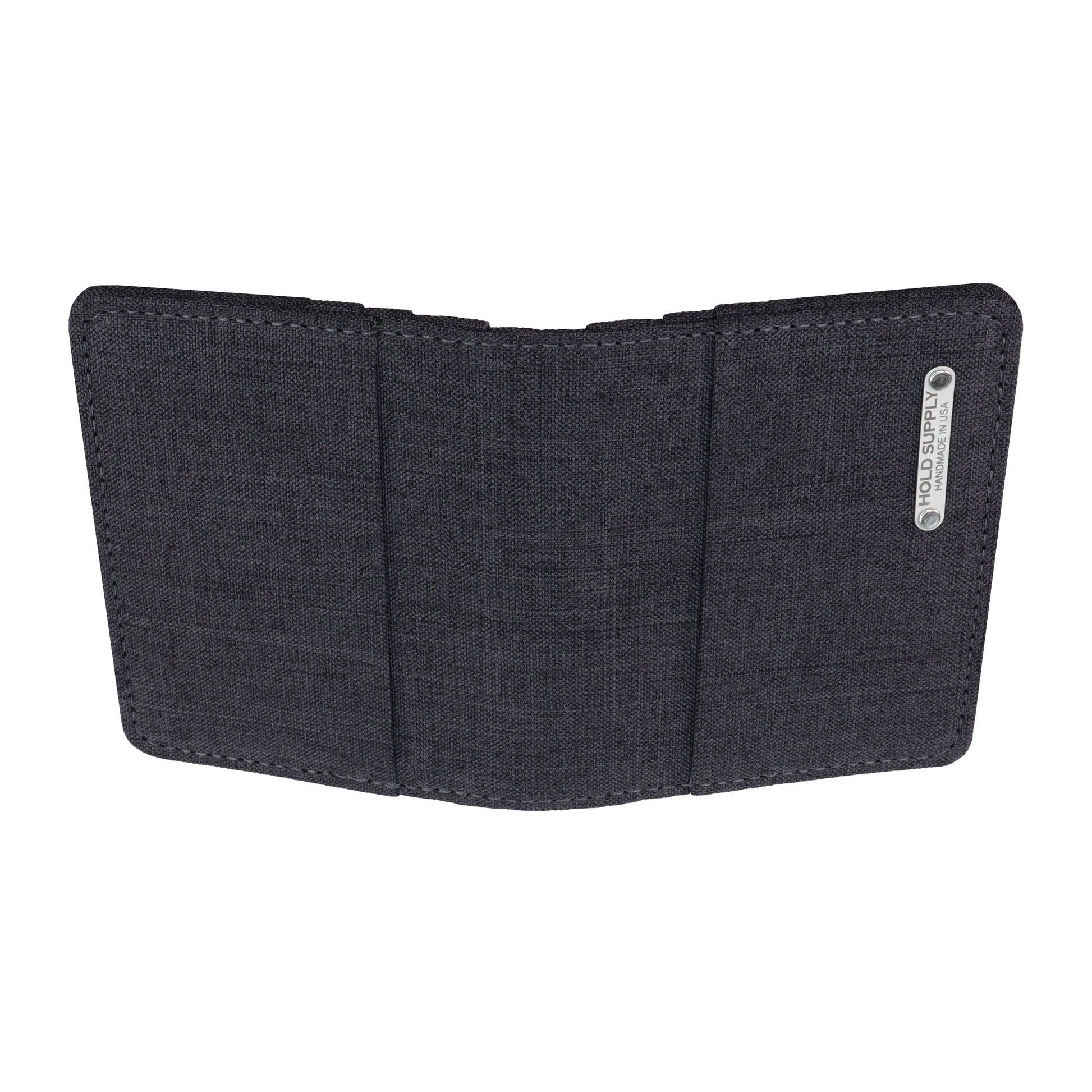 Gray Vertical Bifold Wallet