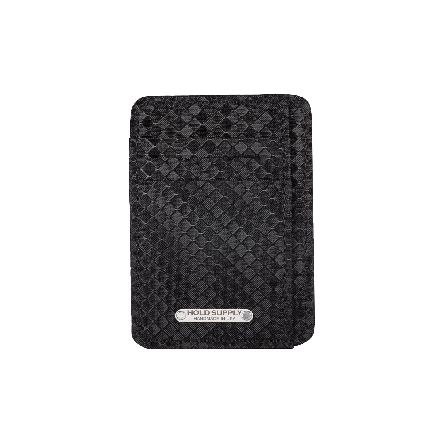 Black Ripstop Front Pocket Wallet
