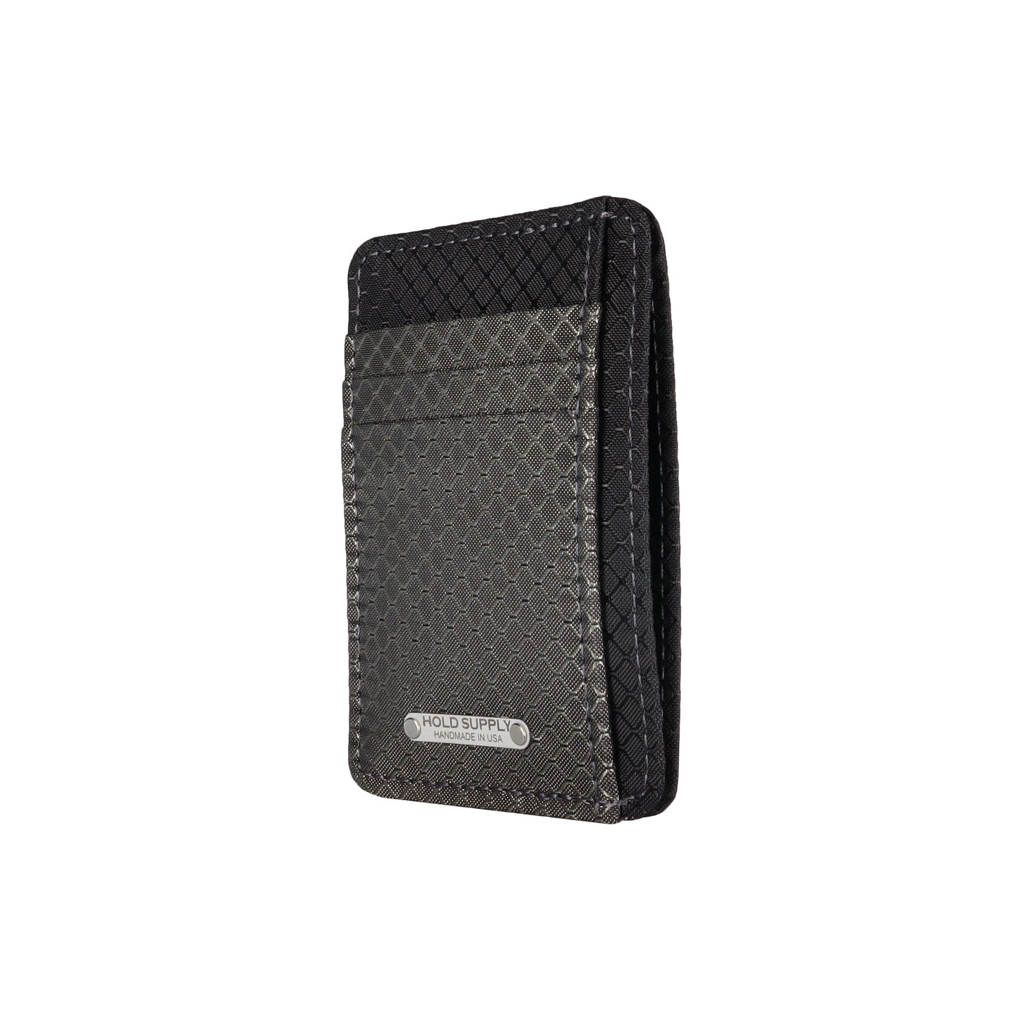 Gray & Black Ripstop Front Pocket Wallet