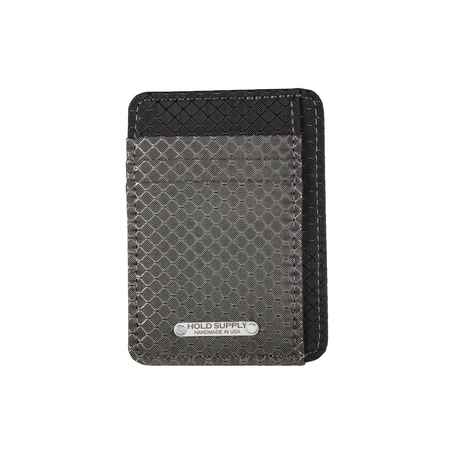 Gray & Black Ripstop Front Pocket Wallet