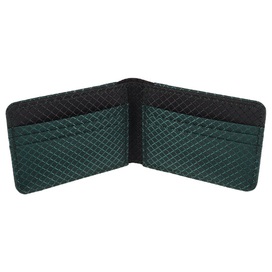 Green and Black Ripstop Fabric Wallet