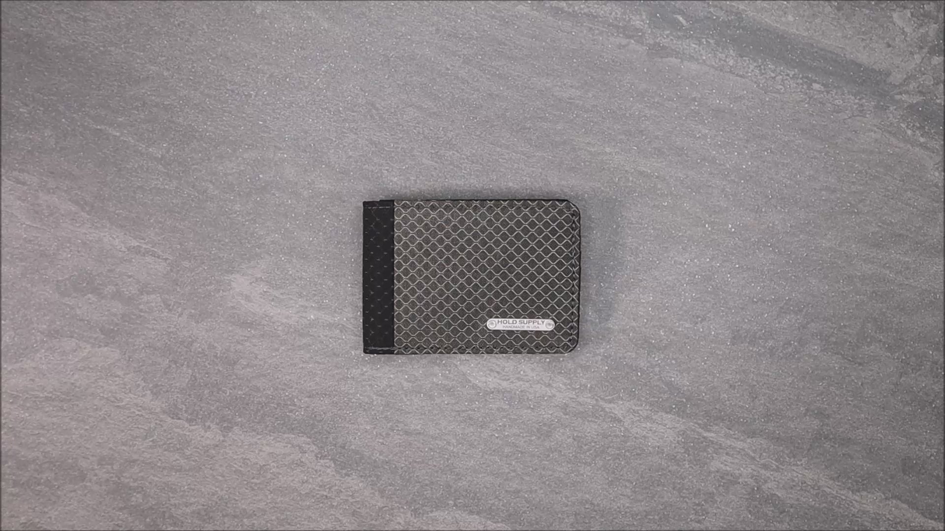 Gray and Black Ripstop Fabric Wallet