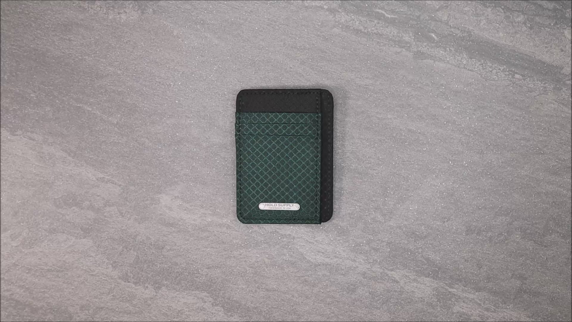 Green & Black Ripstop Front Pocket Wallet