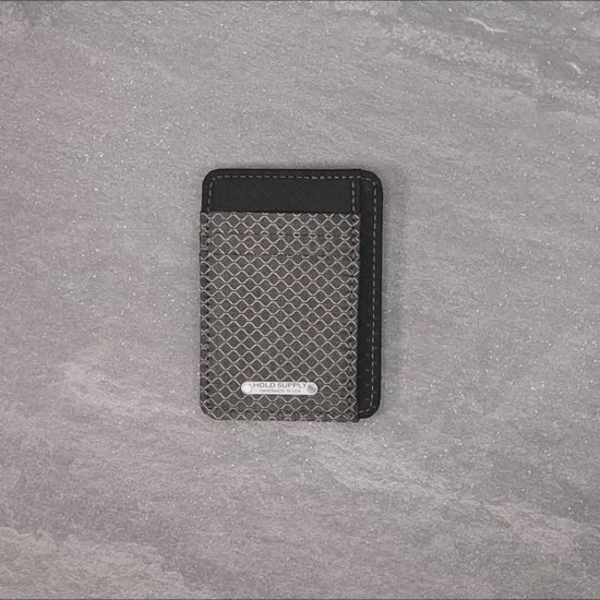 Gray & Black Ripstop Front Pocket Wallet