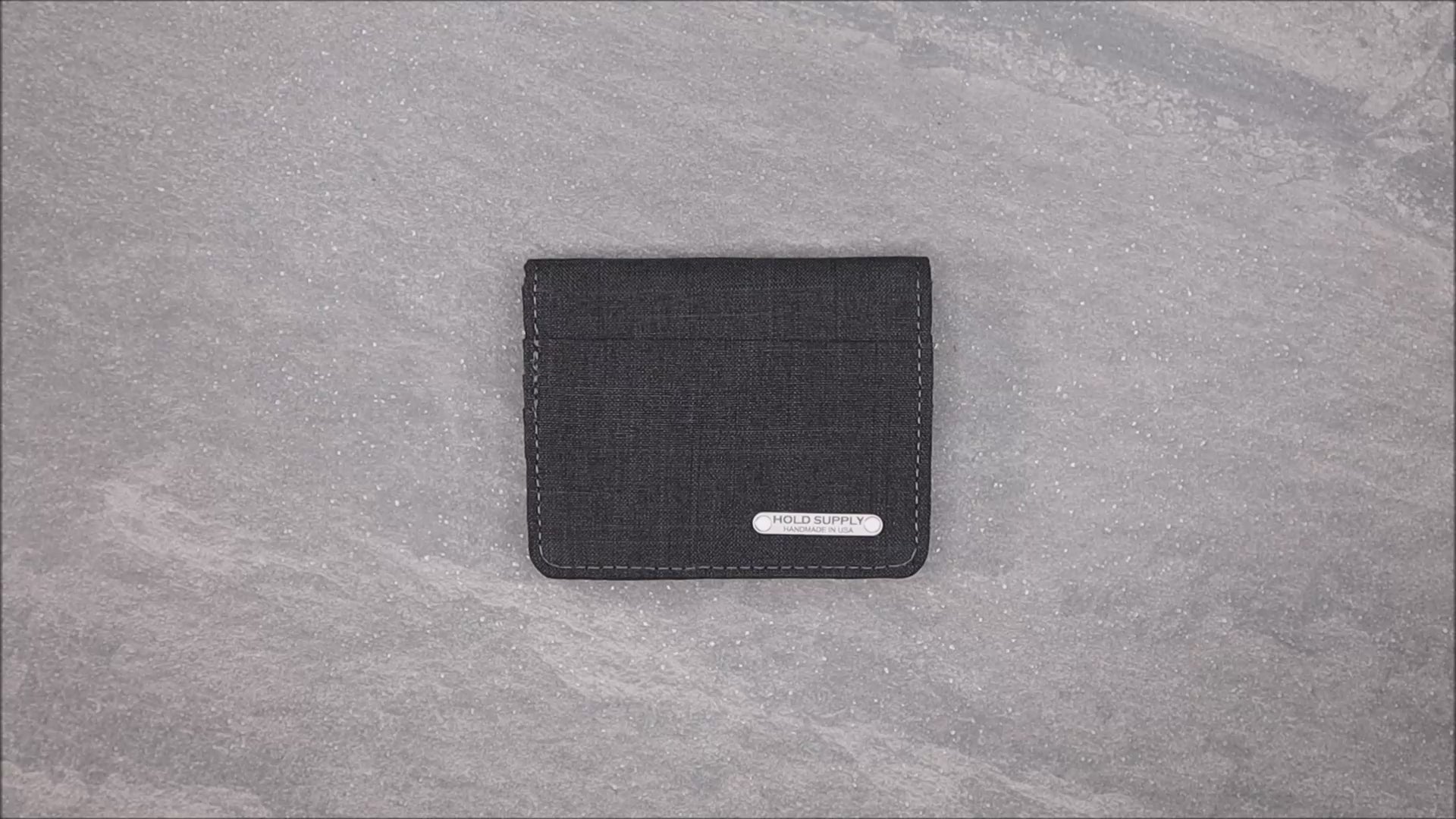 Blue and Gray Vertical Bifold Wallet