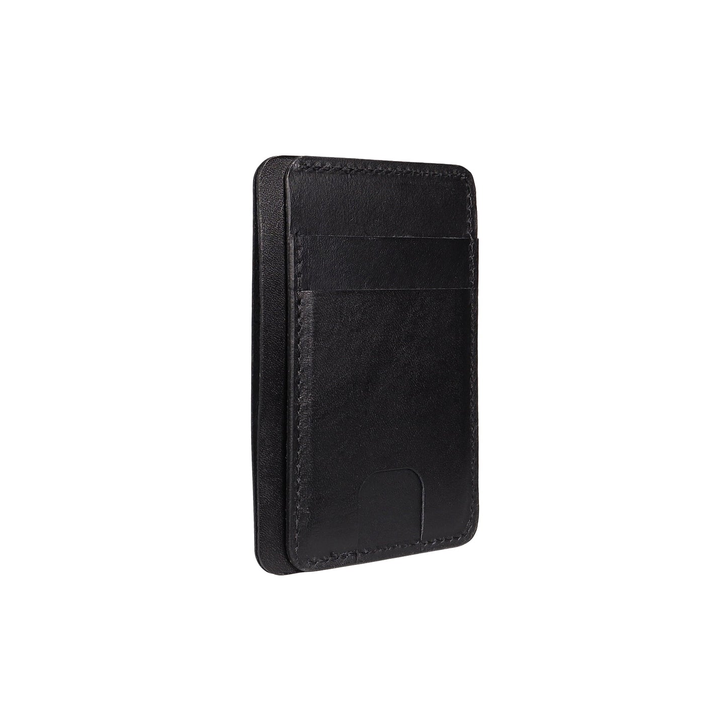 Black leather Front Pocket Wallet