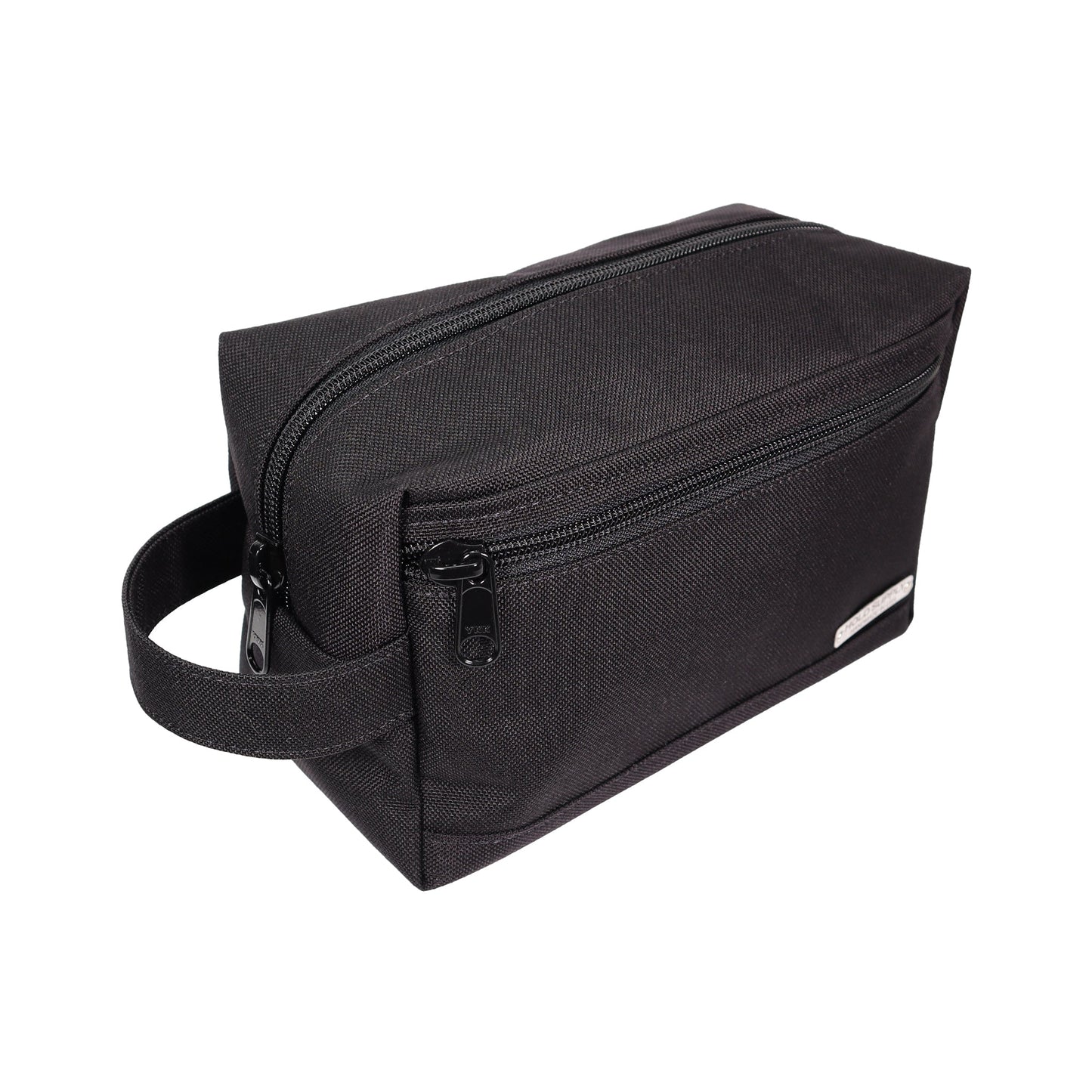 Black Tall Canvas Toiletry Bag