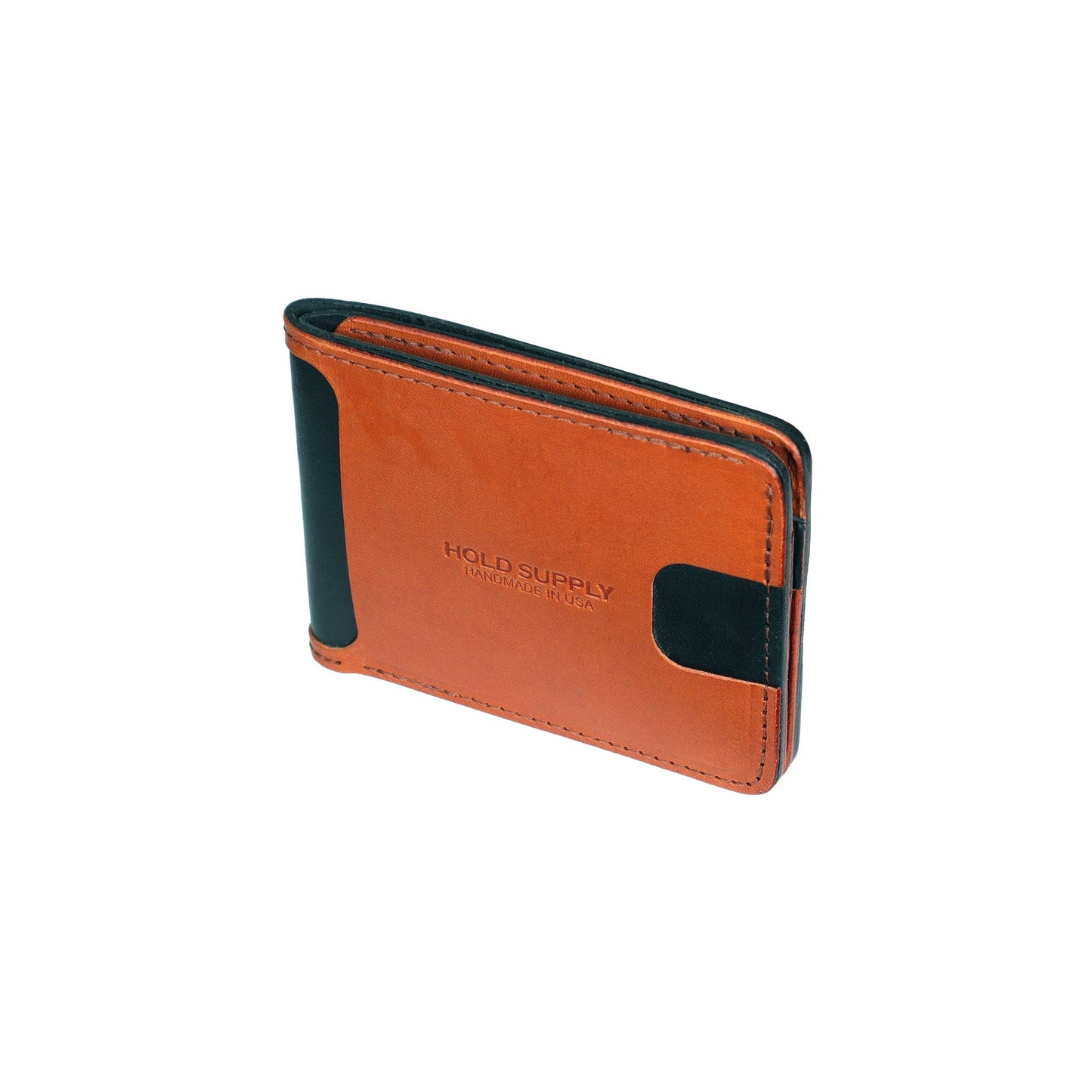 Black and Brown Men's Leather Bifold Wallet