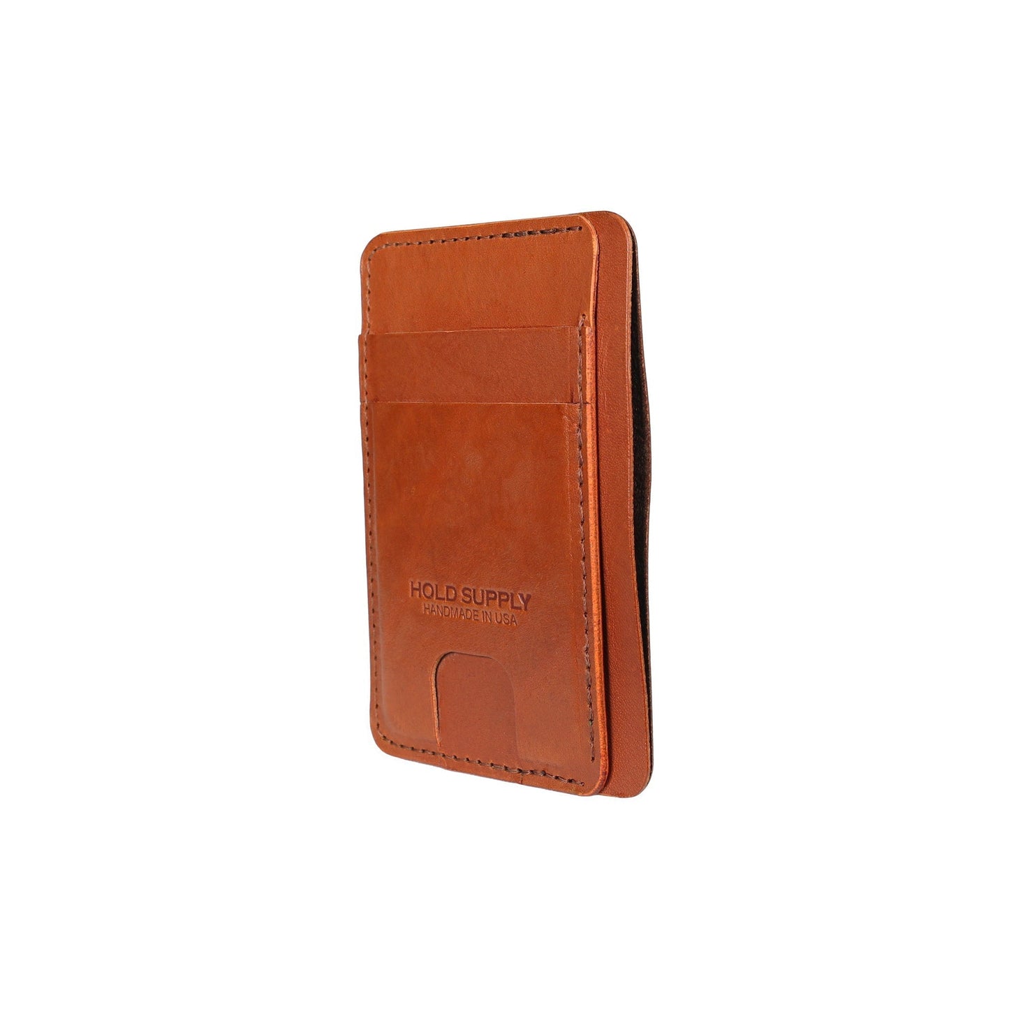 Brown Leather Front Pocket Wallet