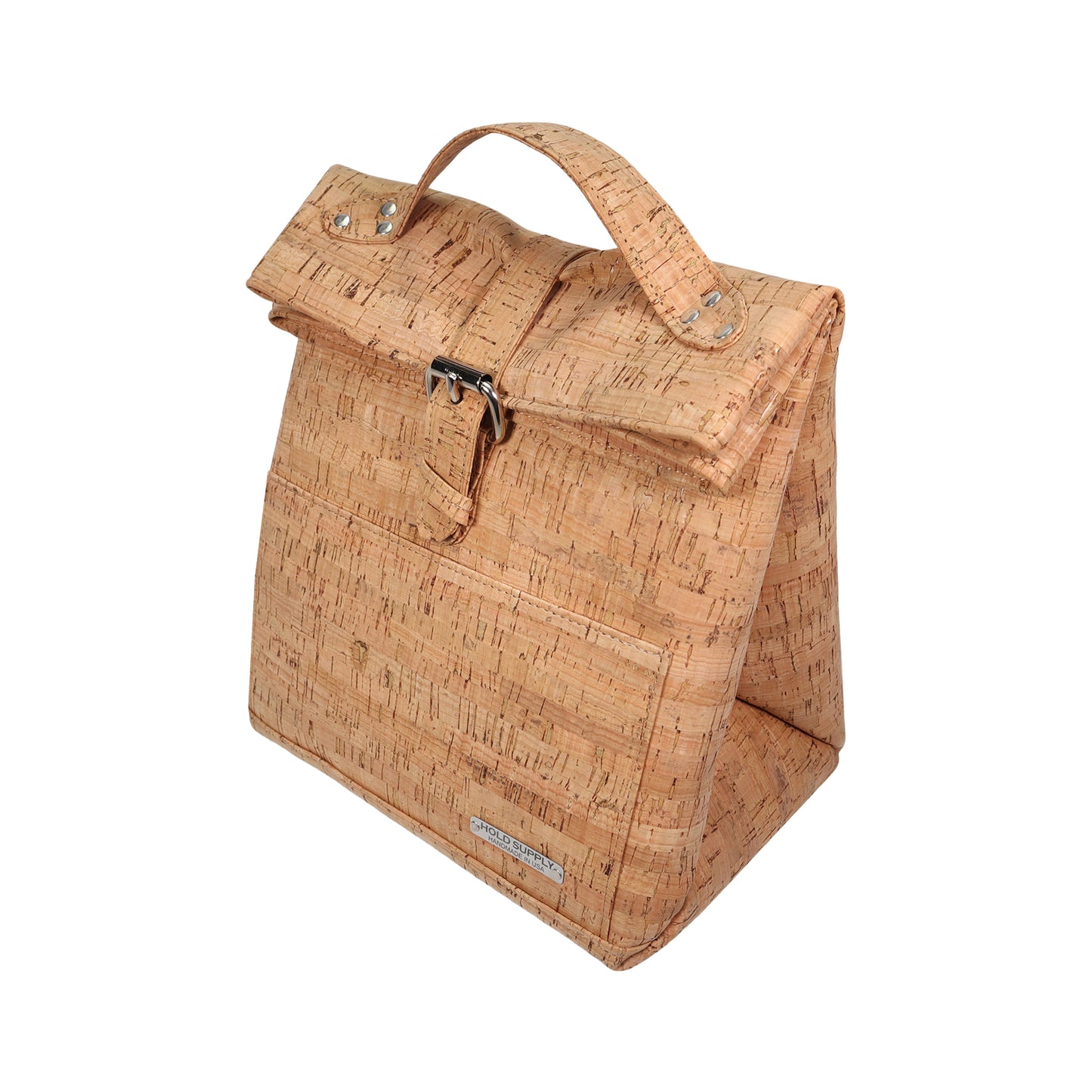 Fold Top Cork Lunch Bag