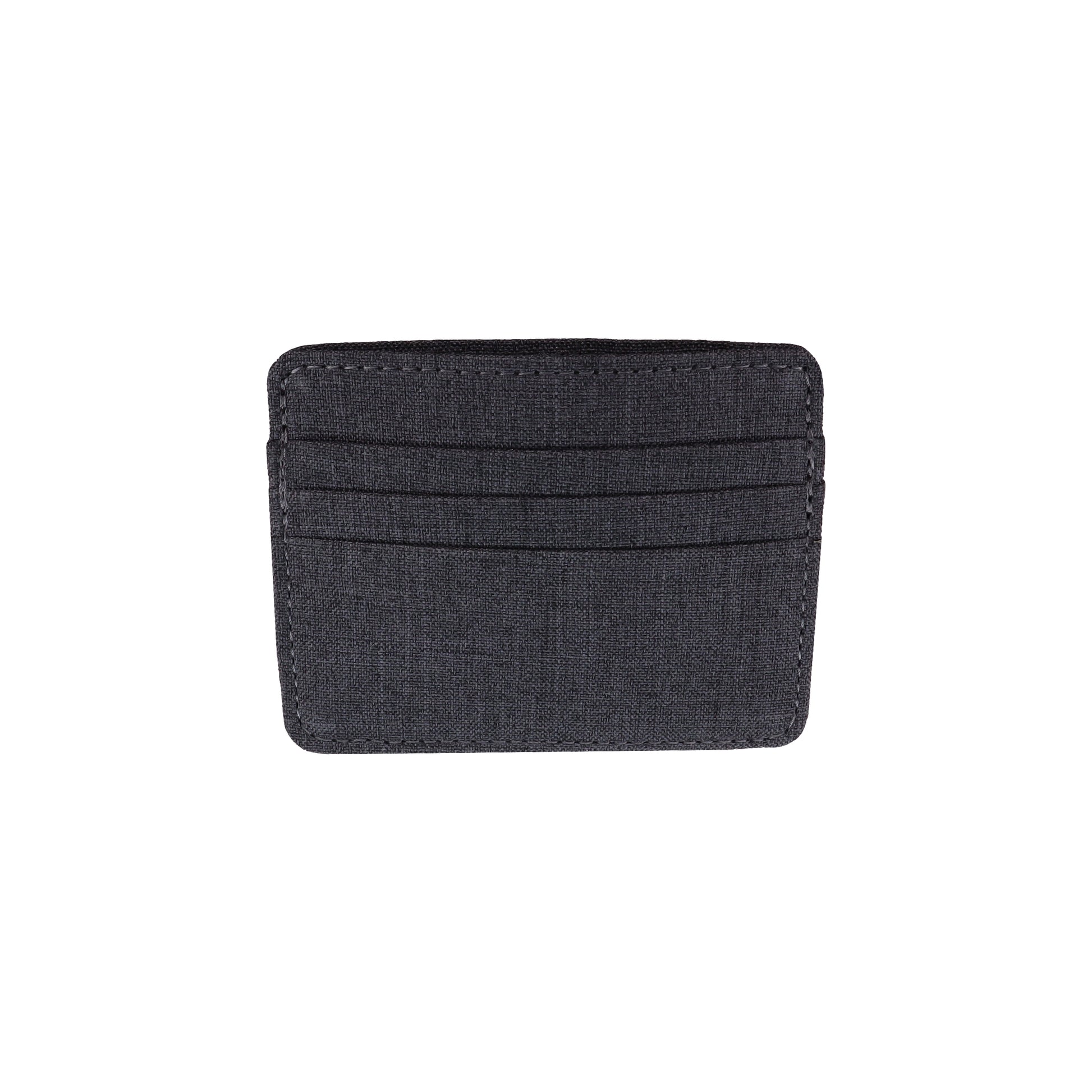 Gray Polyester Fabric Card Holder Wallet