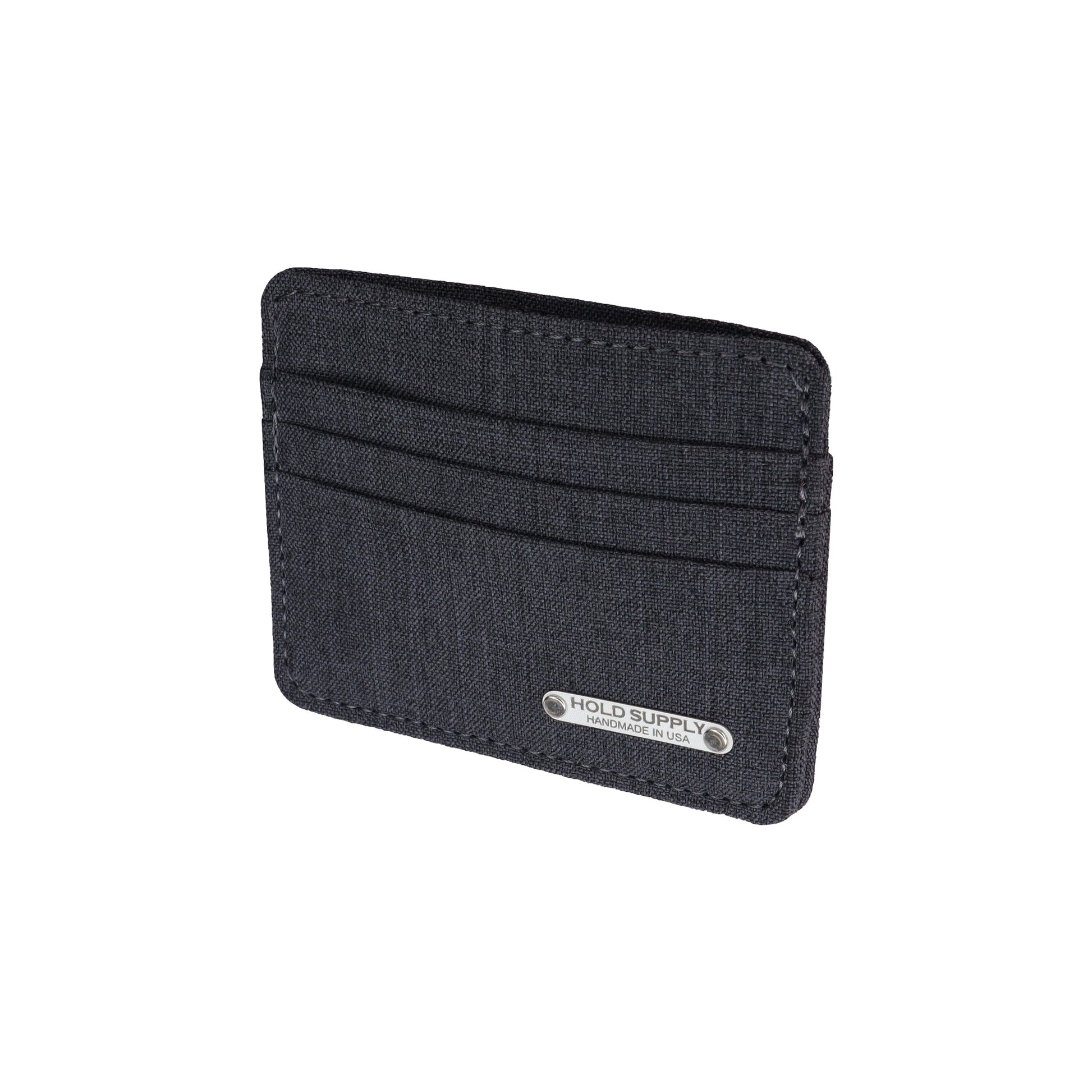 Blue and Gray Canvas Front Pocket Wallet – Hold Supply Co