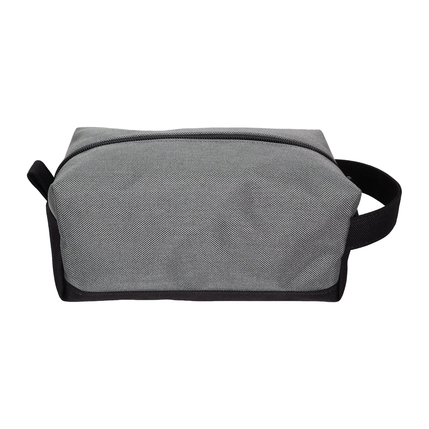 Gray and Black Canvas Toiletry Bag