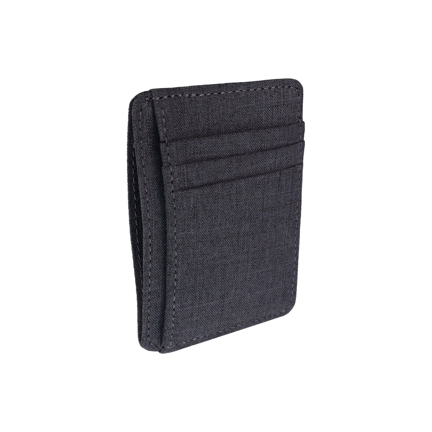 Gray Fabric Front Pocket Wallet