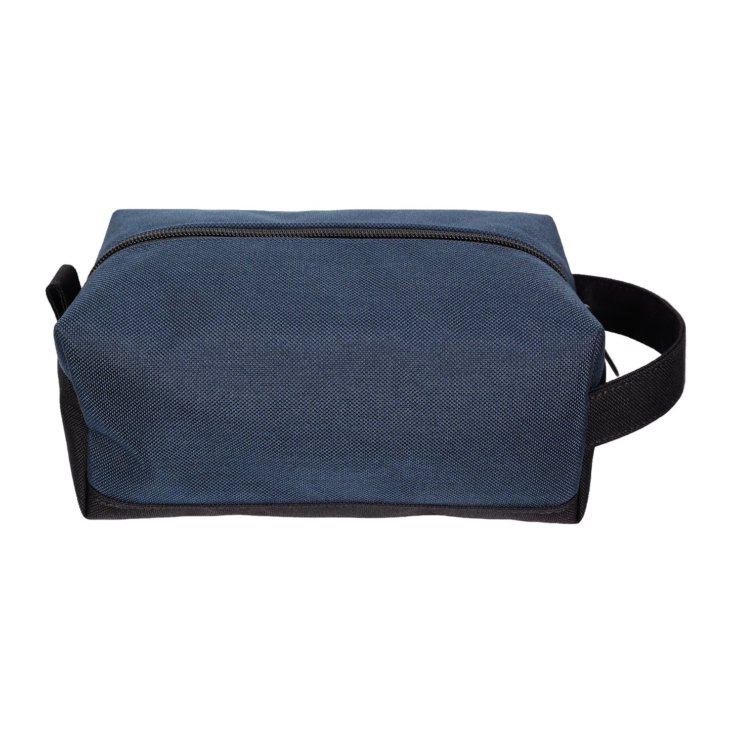 Navy Blue and Black Canvas Toiletry Bag